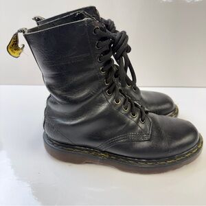 Made in England Vintage Dr. Martens 10-Eye Boots | Black | UK 4 US W6 90’s Docs